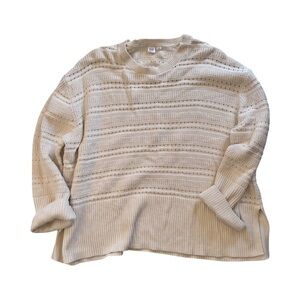 GAP Women's Cream Textured Sweater